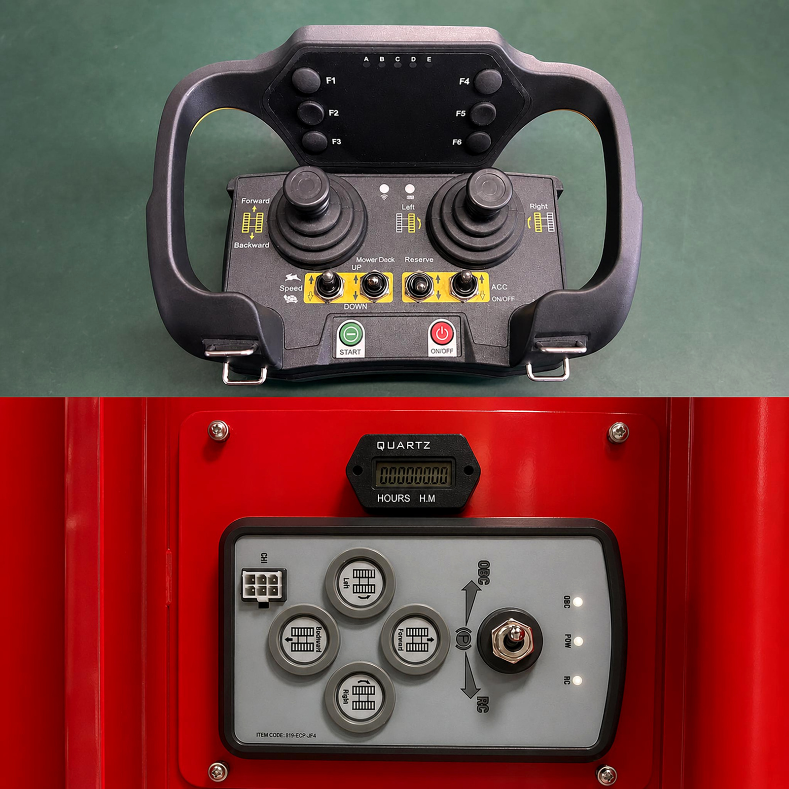 GS TAITAN gasoline remote control panel detail