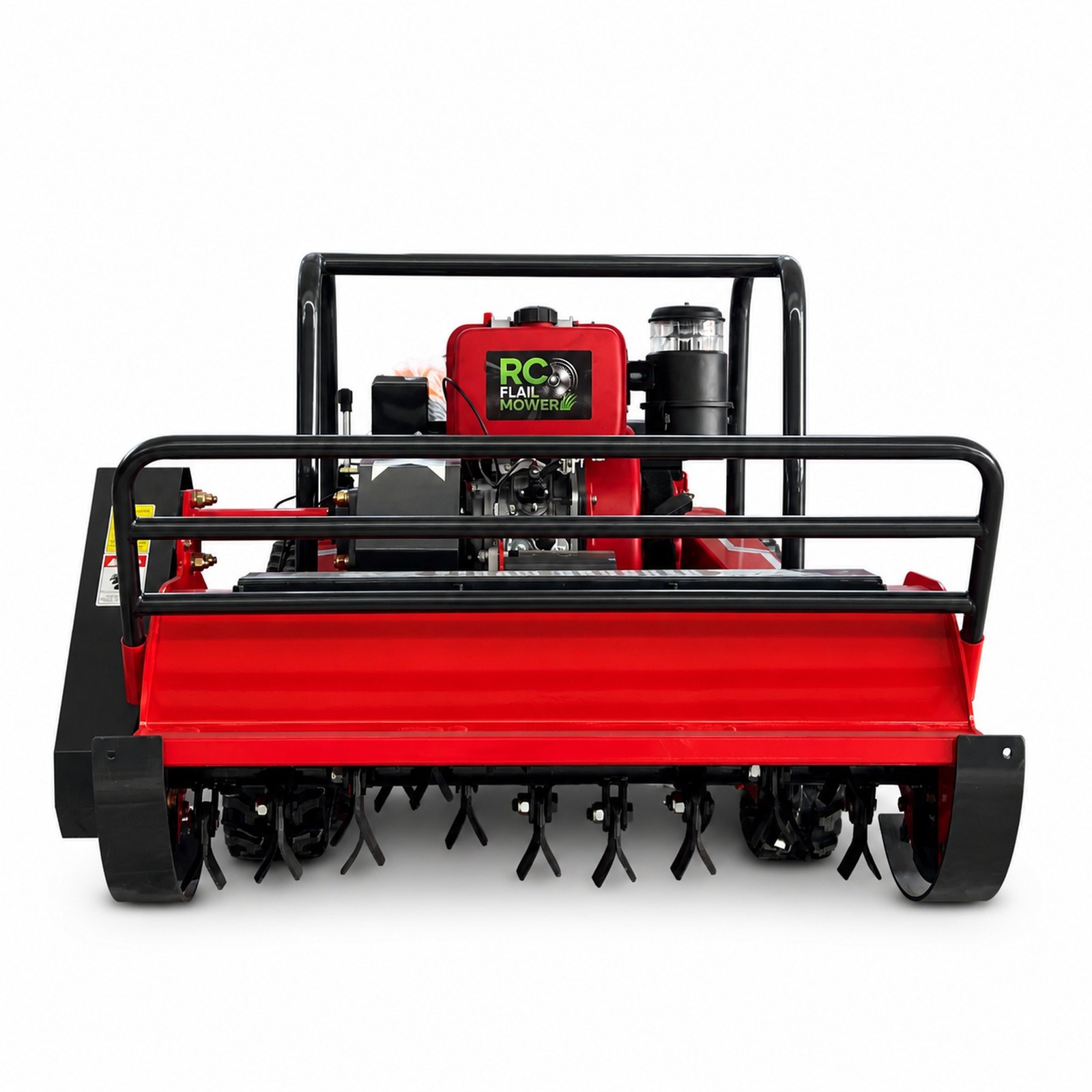 GST-1000 diesel hybrid tracked flail mower front view