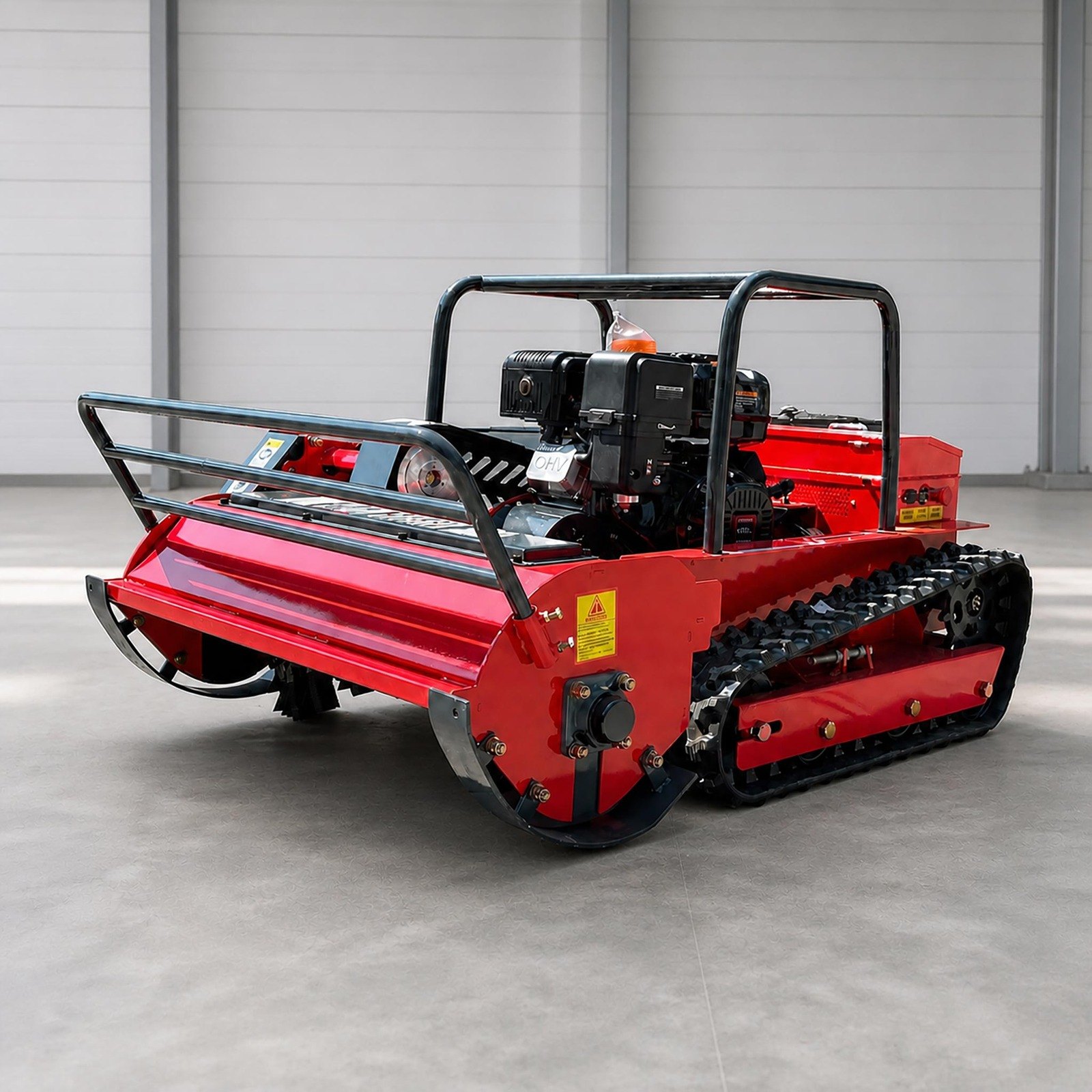 GST-1000 gasoline hybrid tracked flail mower real machine view