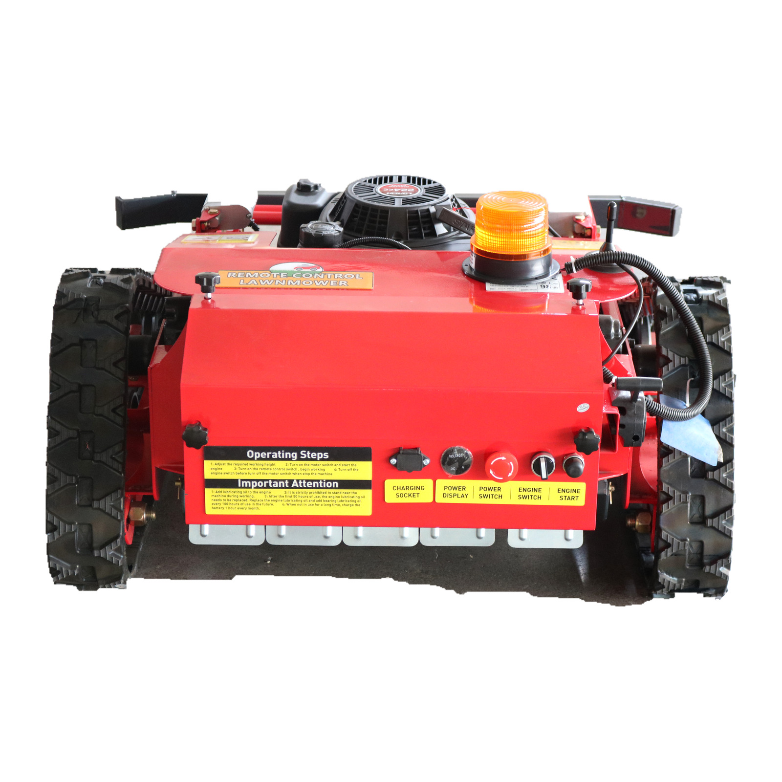 GST-550 compact hybrid tracked mower rear view