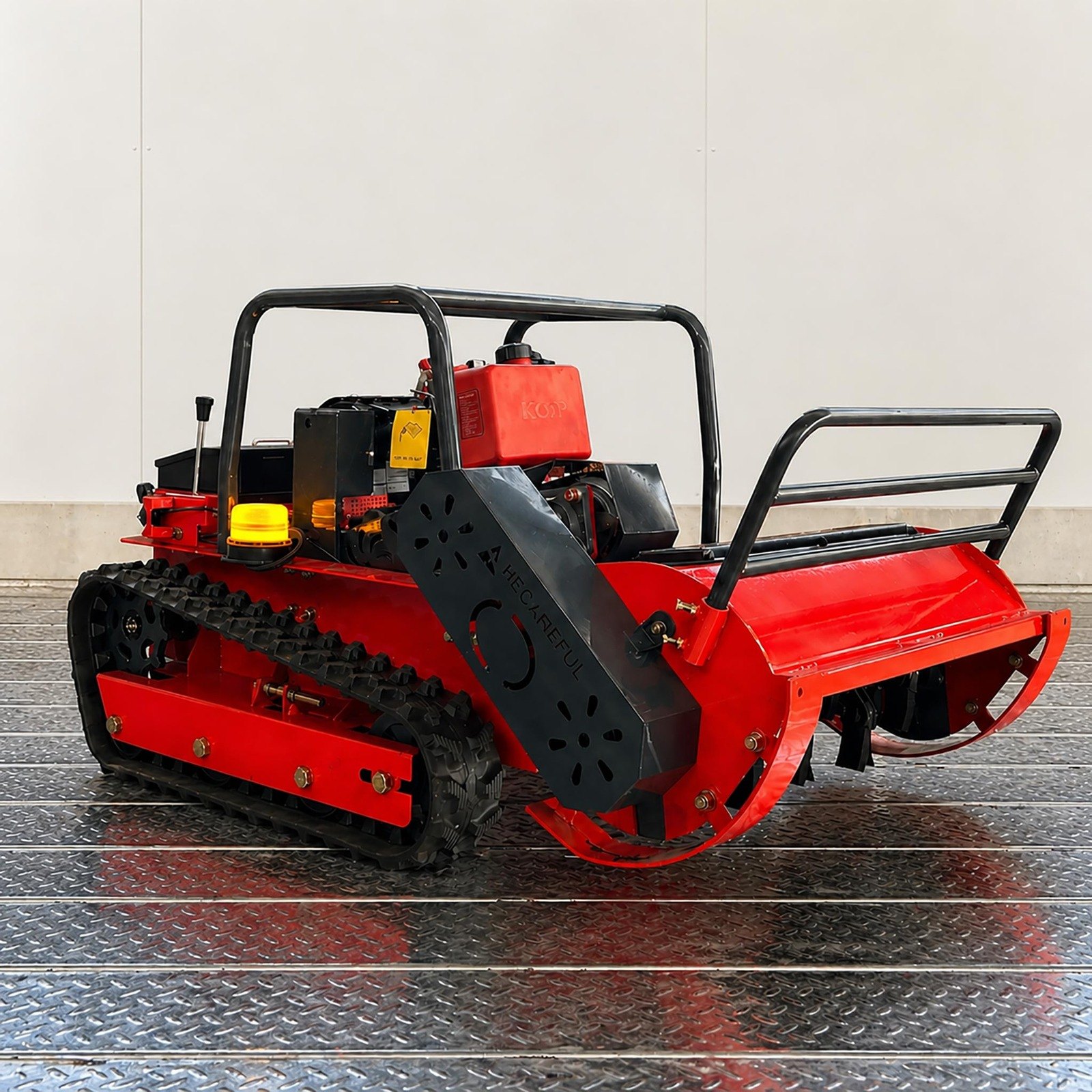 GST-800 diesel hybrid tracked flail mower real machine view