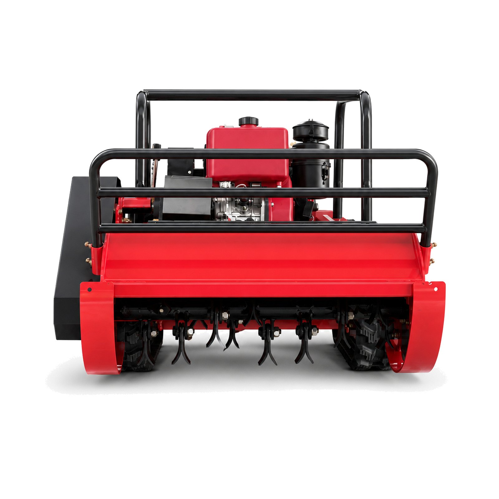GST-800 diesel hybrid tracked flail mower front view