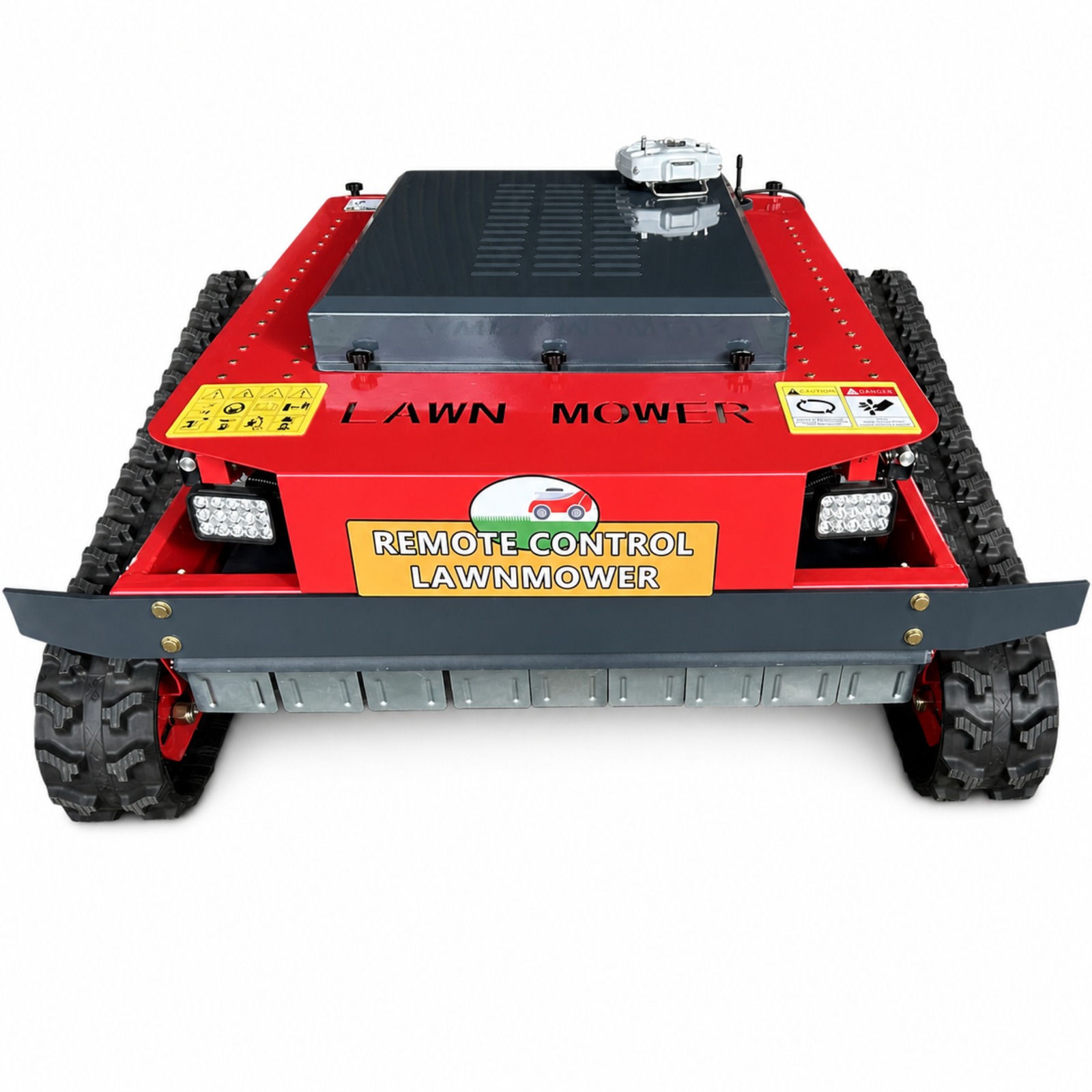 GST-900 hybrid tracked mower front view